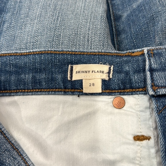 Madewell Skinny Flare Jeans Size 28 - Picture 5 of 6